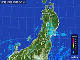 2015年12月13日の東北地方の雨雲レーダー