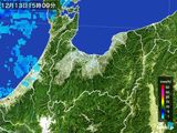 2015年12月13日の富山県の雨雲レーダー