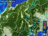 2015年12月13日の長野県の雨雲レーダー