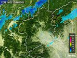 2015年12月16日の群馬県の雨雲レーダー