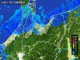 2015年12月17日の富山県の雨雲レーダー