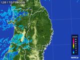 2015年12月17日の岩手県の雨雲レーダー