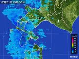 2015年12月21日の道南の雨雲レーダー