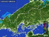 雨雲レーダー(2015年12月24日)