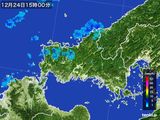 雨雲レーダー(2015年12月24日)