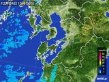雨雲レーダー(2015年12月24日)