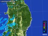 雨雲レーダー(2015年12月25日)
