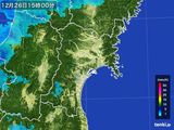 雨雲レーダー(2015年12月26日)