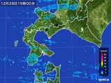 2015年12月28日の道南の雨雲レーダー