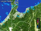 2015年12月29日の富山県の雨雲レーダー