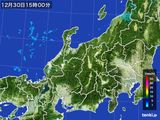 2015年12月30日の北陸地方の雨雲レーダー