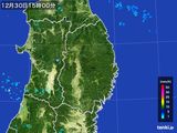 2015年12月30日の岩手県の雨雲レーダー