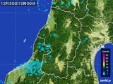雨雲レーダー(2015年12月30日)