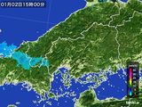 雨雲レーダー(2016年01月02日)