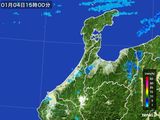 雨雲レーダー(2016年01月04日)