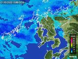 2016年01月05日の長崎県の雨雲レーダー