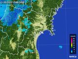 雨雲レーダー(2016年01月05日)