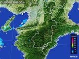 2016年01月06日の奈良県の雨雲レーダー