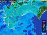 2016年01月06日の高知県の雨雲レーダー
