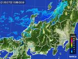 雨雲レーダー(2016年01月07日)