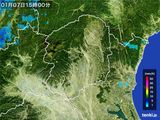 2016年01月07日の栃木県の雨雲レーダー