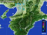 2016年01月07日の奈良県の雨雲レーダー