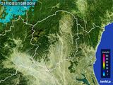 2016年01月08日の栃木県の雨雲レーダー