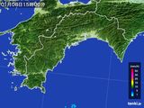 2016年01月08日の高知県の雨雲レーダー
