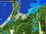 雨雲レーダー(2016年01月14日)