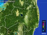 雨雲レーダー(2016年01月15日)