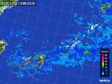 2016年01月17日の沖縄地方の雨雲レーダー