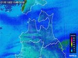 雨雲レーダー(2016年01月18日)