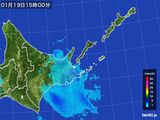 2016年01月19日の道東の雨雲レーダー