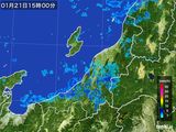 雨雲レーダー(2016年01月21日)