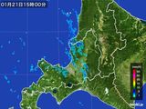 2016年01月21日の道央の雨雲レーダー