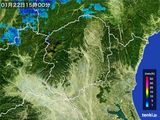 2016年01月22日の栃木県の雨雲レーダー