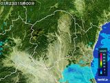 雨雲レーダー(2016年01月23日)