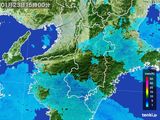 2016年01月23日の奈良県の雨雲レーダー