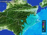 雨雲レーダー(2016年01月23日)