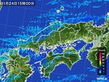 雨雲レーダー(2016年01月24日)