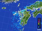 雨雲レーダー(2016年01月25日)