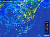 2016年01月29日の鹿児島県の雨雲レーダー