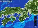 雨雲レーダー(2016年02月01日)