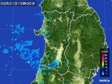 雨雲レーダー(2016年02月01日)