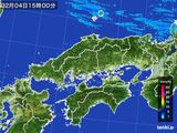 雨雲レーダー(2016年02月04日)