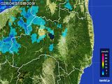 雨雲レーダー(2016年02月04日)
