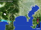 2016年02月04日の神奈川県の雨雲レーダー