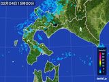 2016年02月04日の道南の雨雲レーダー