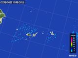 2016年02月06日の沖縄県(宮古・石垣・与那国)の雨雲レーダー