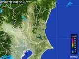 2016年02月07日の茨城県の雨雲レーダー